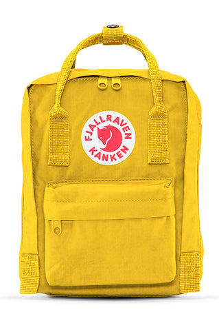 Kanken mini shop backpack yellow