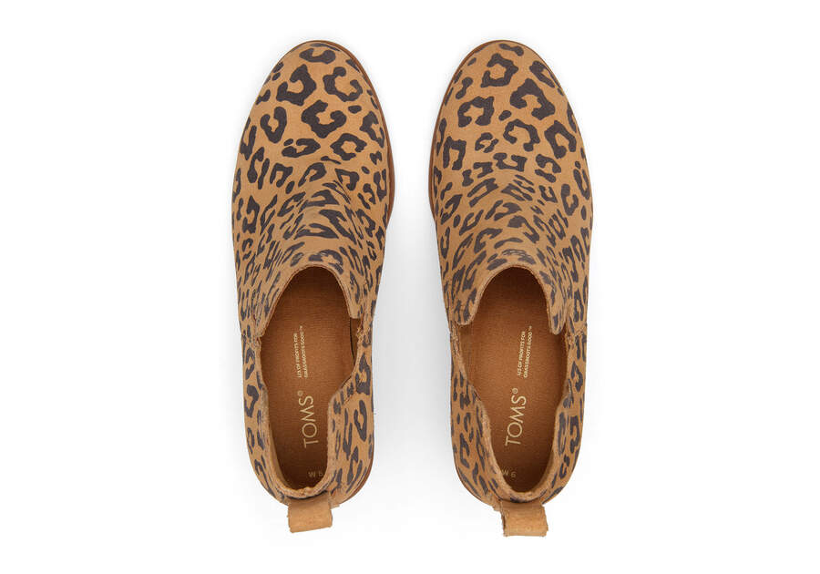 Toms leopard sales wedges